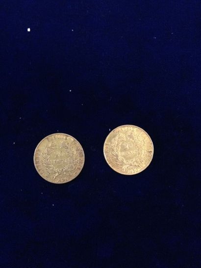 null 2 pièces en or 20 Fr " Cérès " ( 2 x 1850 A )