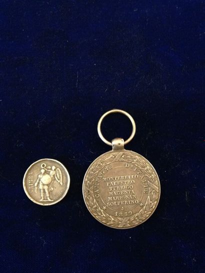 null [Militariat] [Campagne d'Italie] [Guerre de Crimée]



Médaille en argent. 

A...