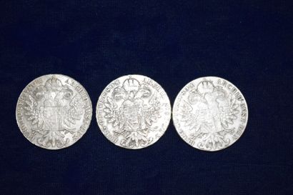 null 3 pièces en argent 1 thaler Marie Thérèse

Avers : portrait de Marie-Thérèse...