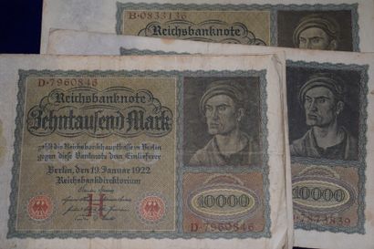 null [Billet de banque] [Allemagne]



Reichsbanknote Zehntausend Mark 1922

Lot...