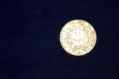 null Pièce en or 20 francs " Cérès " ( 1 x 1851 A )