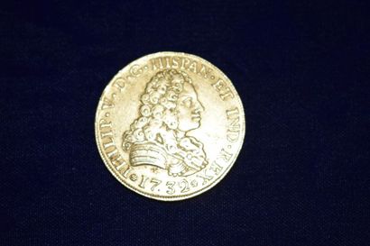 null Espagne Philippe 5 (1700-1746)

8 escudos or 1732. 27gr Séville Fr.233 TTB
...
