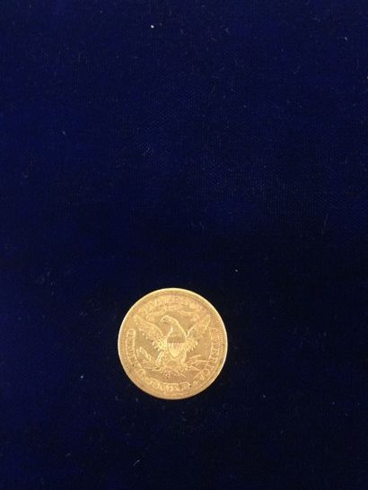 null Pièce en or 5 dollars " Liberty " ( 1 x 1880 S)