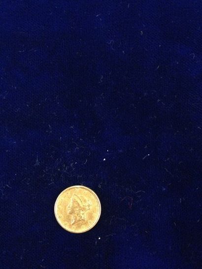 null Piéce en or 1 dollar " Liberty " (1 x 1851 )