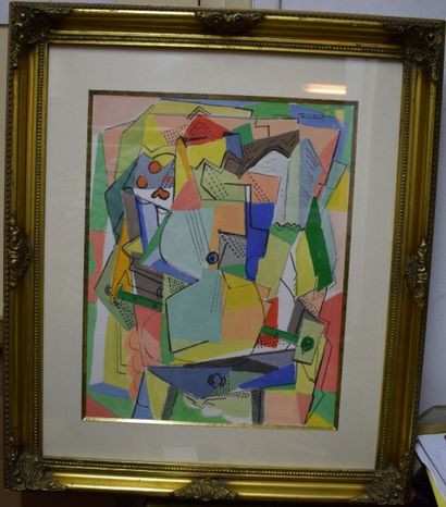 FAUBERT Jean (né en 1946) Composition cubiste

Technique mixte sur papier, signé...