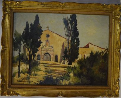 GENEVRAY (XXe siècle) Chapelle de Notre-Dame de Pitié, Marignane

Huile sur isorel,...