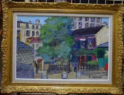 HAMON Roland (1909-1987) Montmartre

Huile sur toile, signée en bas à droite,

3...