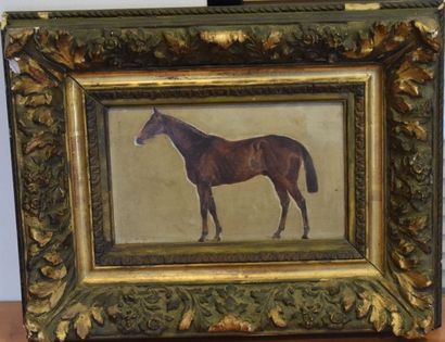 LE MAIL E. (XIXe-XXe siècle) Portrait de cheval, 1911

Huile sur panneau, signé en...