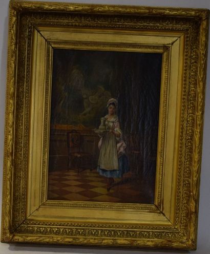 MARCEL (XIXe siècle) La petite servante

Huile sur toile (craquelures et petits manques),...
