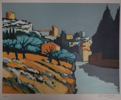 QUILICI Jean-Claude (né en 1941) Paysages de Provence

Lot de 2 lithographies (taches...