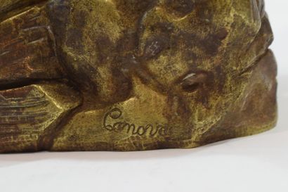 CANOVA, d'après Madeleine au désert

Bronze à patine dorée (usures et oxydations),...