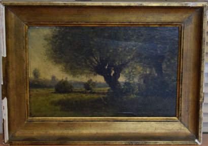 CINOT Franck (c.1850-1890) La lisière de la forêt

Huile sur panneau (fente, manques,...