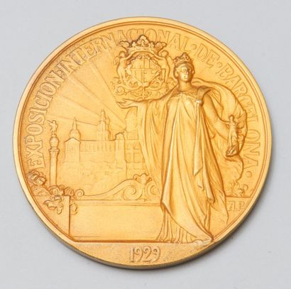 null Une médaille en bronze "Exposicion internacional de Barcelona" (1929)