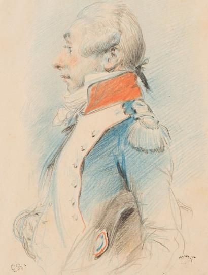 null DETAILLE Édouard, 1848-1912, 

Portrait de Lafayette

Dessin aux crayons de...