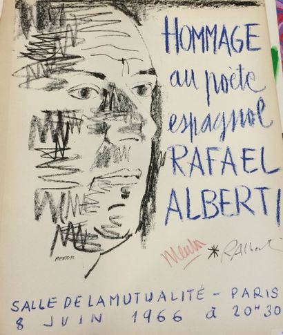 null MENTOR Blasco (1919-2003)

Hommage à Alberti

Lithographie, signée par Mentor...