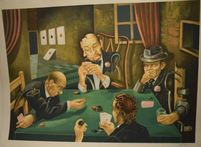 null RUBINSTEIN (XXe siècle)

Les joueurs de poker

Lithographie (piqures et taches),...