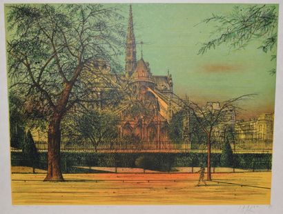 null CARZOU Jean (1907-2000)
Le chevet de Notre-Dame, 1984
Lithographie, signée et...