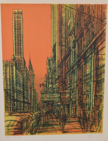 null CARZOU Jean (1907-2000)

Rue à New-York, 1974

Lithographie (insolation), signée...