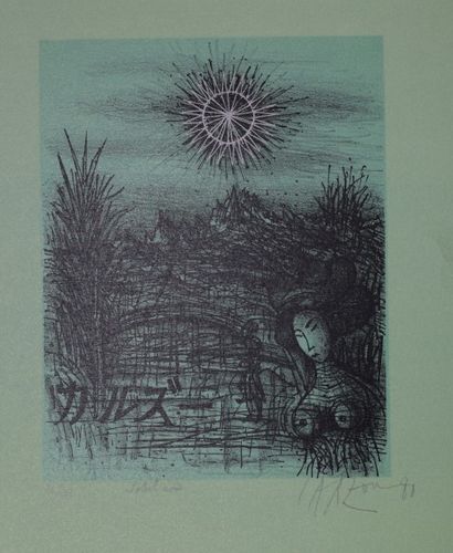 null CARZOU Jean (1907-2000)

Soleil noir, 1988

Lithographie, signée et datée en...