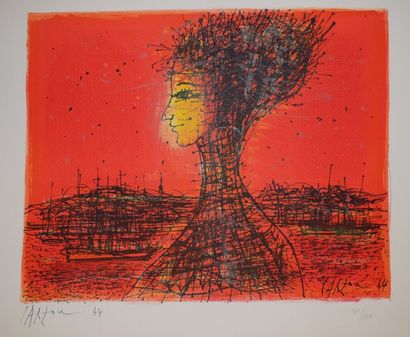 null CARZOU Jean (1907-2000)
Salomé, 1964
Lithographie (insolation), signée et datée...