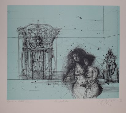 null CARZOU Jean (1907-2000)
La porte close, 1983
Lithographie, signée et datée en...