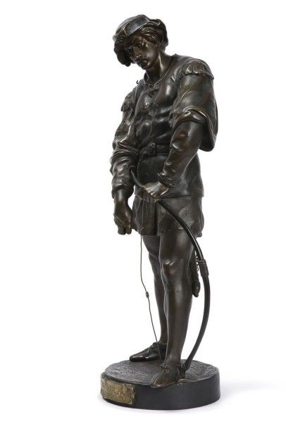 null PICAULT Émile Louis, 1833-1915, 

L'archer

Bronze à patine brune (usures),...