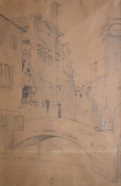 null BREST Fabius, 1823-1900

Canal à Venise

Crayon noir sur papier beige (insolation,...
