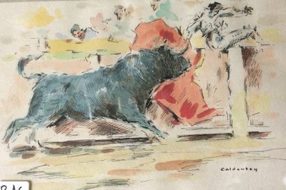 null CALDENTEY Joaquim (1913-?)

Corrida

Encre et aquarelle, signée en bas à droite...