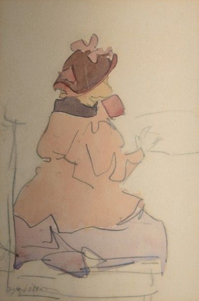VILLON Jacques, 1875-1963, 

Femme au chapeau...