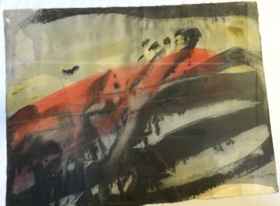 null DAVID Eva (XXe siècle)

Abstraction en noir et orange

Technique mixte sur papier...