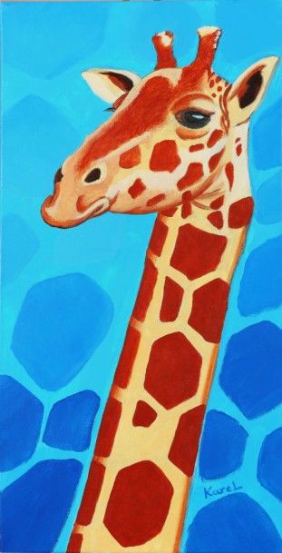 de GENDRE Karel (Né en 1959) Psychédélique giraffe, 2015
Technique mixte sur toile,...