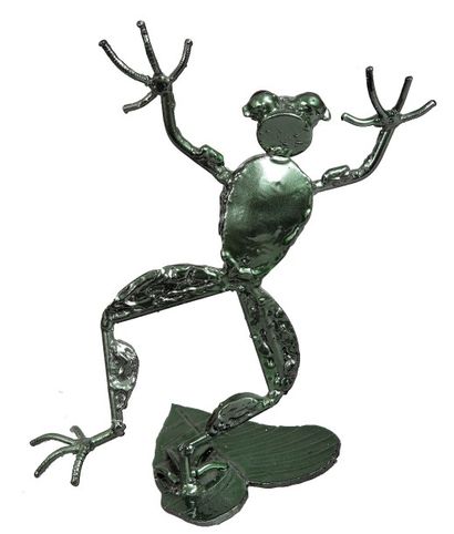 FRIQUET Christophe (né en 1970) La grenouille
Sculpture en metal et billes de verre,...