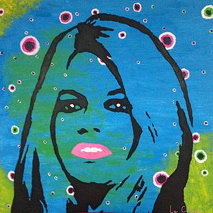 LE CLOSIER (Né en 1961) Brigitte Bardot, septembre 2016
Peinture sur toile, signée...