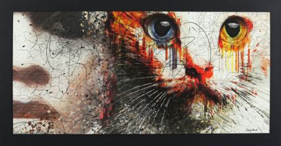 MISSIR Cécile (Née en 1972) Portrait de chat et Brigitte Bardot, 2016
Oeuvre numérique...