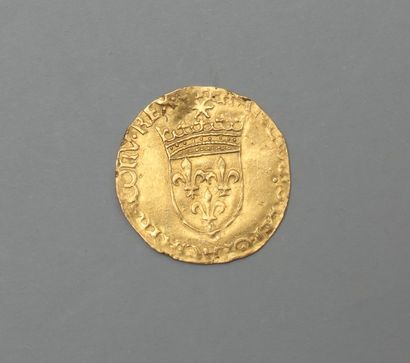 null François 1er (1515-1547). Ecu d'or au soleil, 5ème type, La Rochelle.

