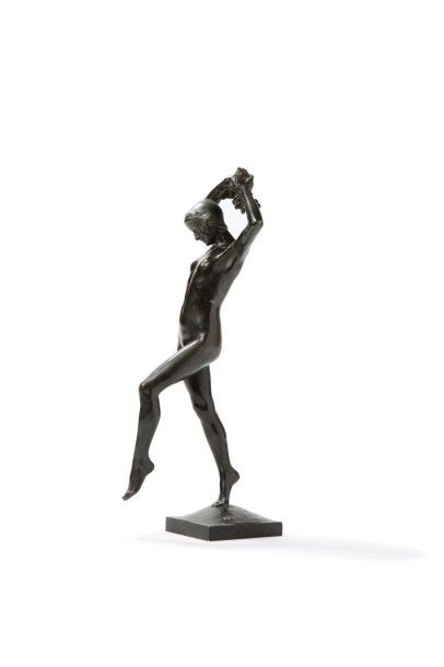 BACQUÉ Daniel Joseph, 1874-1947 
Bacchante
Bronze à patine noire (légères usures),...
