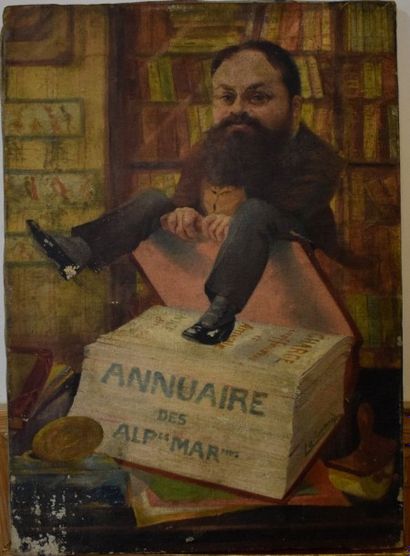 null ECOLE FRANCAISE VERS 1900

Caricature "Annuaire des Alpes Maritimes"

Huile...