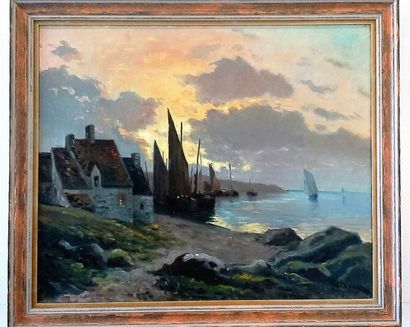 null GRANVAL Pierre (1844-1881)

Retour de pêche au soleil couchant

Huile sur toile...