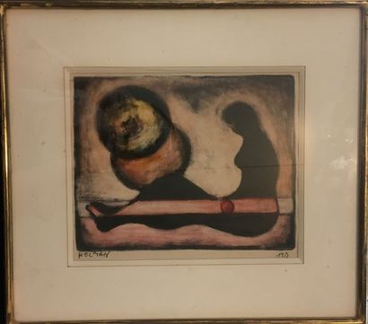 null HELMAN Robert (1910-1990)

Femme de profil

Lithographie, signée en bas à gauche...