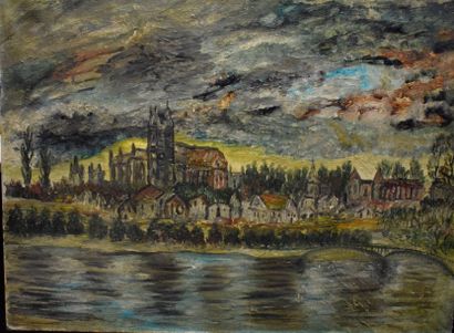 null KRUYSEN Antoon, attribué à

Vue de la Cathédrale Notre Dame à Paris,

huile...