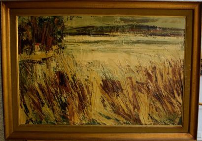 null LARRIEU Gaston (1908-1983)

Etang blanc, Landes, 1969

Huile sur toile, signée...