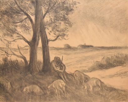 null LUCE Maximilien, 1858-1941

Le repos du berger

Fusain sur papier beige (insolation...