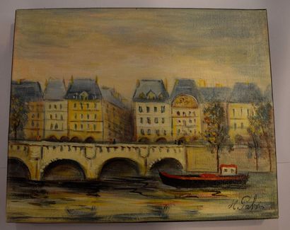 null PABOIS Michel (né en 1939)

Le pont neuf; Place Vendôme; L'opéra; Brasserie...