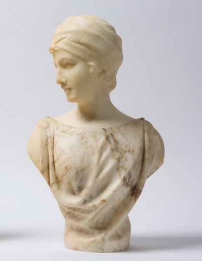 null PUGI Guglielmo, à la manière de, 

Femme au turban

Sculpture en albâtre, sur...