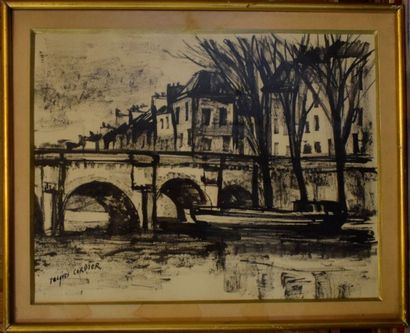 null CORDIER Jacques (1937-1975)

Le pont Marie

Encre, signée en bas à gauche,

28x36cm...