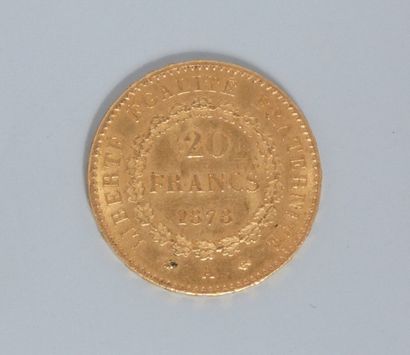 null Pièce en or 20 francs " Génie " ( 1 x 1878 A ) 