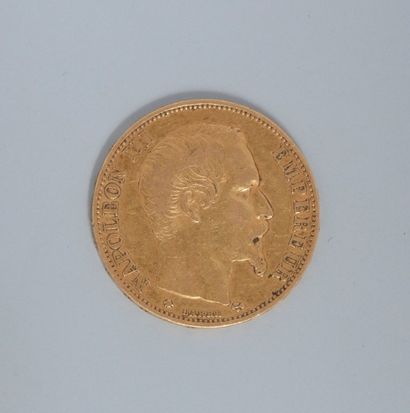 null Pièce en or " Napoléon tête nue " ( 1 x 1859 BB ) 