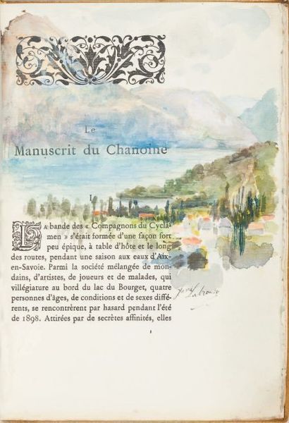 André THEURIET - [Jane LABROUSSE] Le manuscrit du Chanoine Editions Alphonse Lemerre...