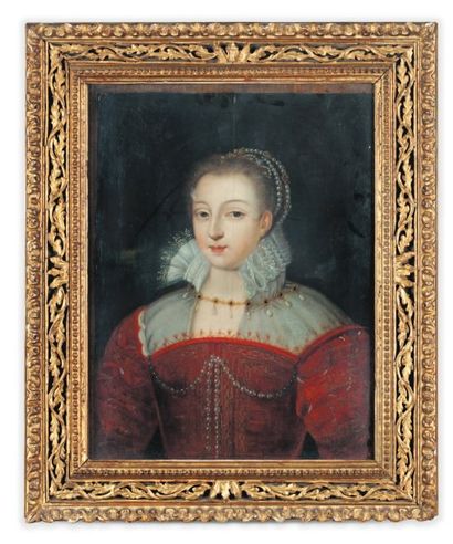 Ecole Française du XVIIesiècle, suiveur de François QUESNEL Portrait de jeune femme... Gazette Drouot