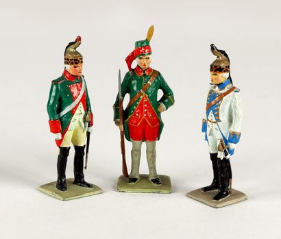 null G.VERTUNNI : -Dragons Louis XV (x 2) - Infanterie Légère Louis XV.